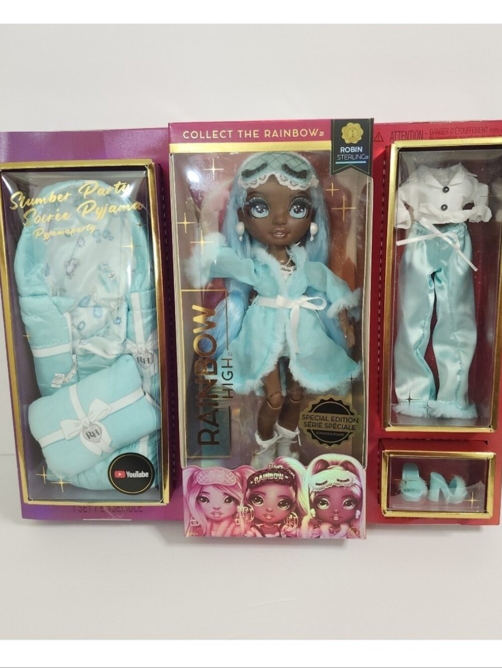 MGA- Rainbow High "SLUMBER PARTY" Special Edition- ROBIN STERLING  New/Sealed